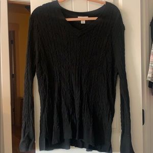 Long sleeved black sweater